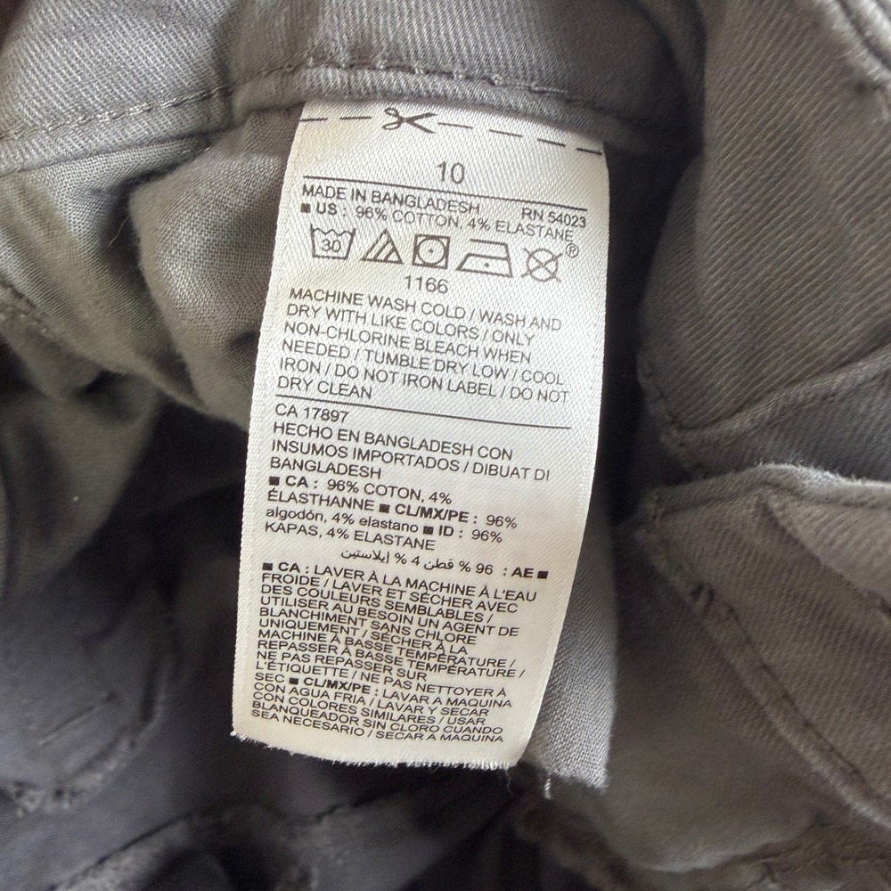 Old Navy Pixie Chino Pants Bundle Gray Black Mid Rise Ankle Slim Fit Size 10 Lot - Picture 7 of 16